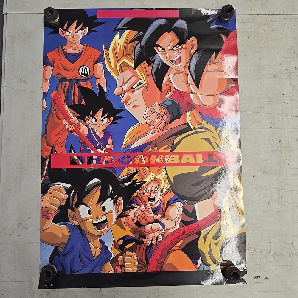 Dragon Ball Z‎ GT Kid Goku SS1120 Group Poster 21" x 15" Vintage